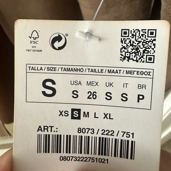 Zara Suede Oversized Coat NWT - Picture 3 of 3